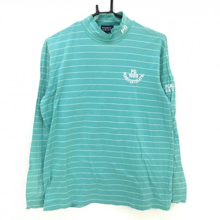 PEARLY GATES（パーリーゲイツ） 長袖ハイネックシャツ ライトブルー