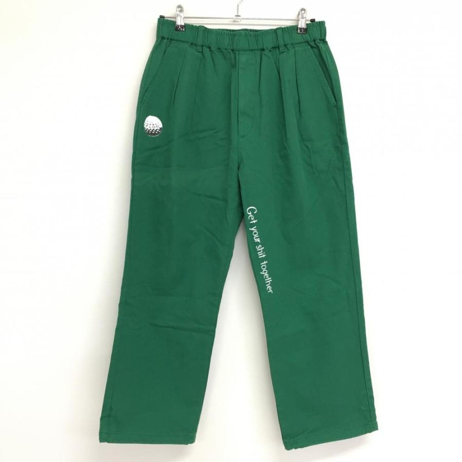 フロッグゴルフクラブ パンツ グリーン ウエストゴム メンズ L ゴルフ