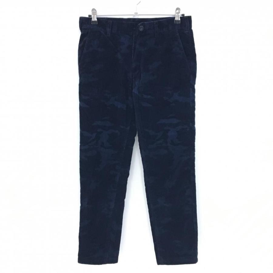 ビームスゴルフ コーデュロイパンツ ネイビー 迷彩 カモフラ メンズ M