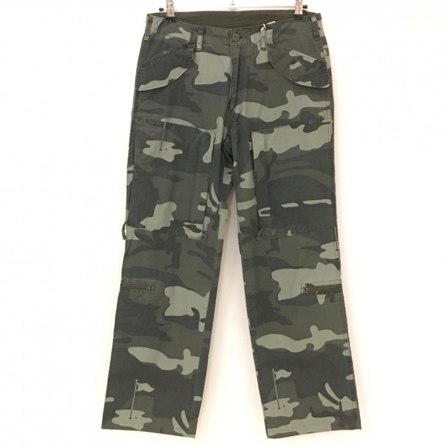 PEARLY GATES（パーリーゲイツ） パンツ グレー×モスグリーン 迷彩