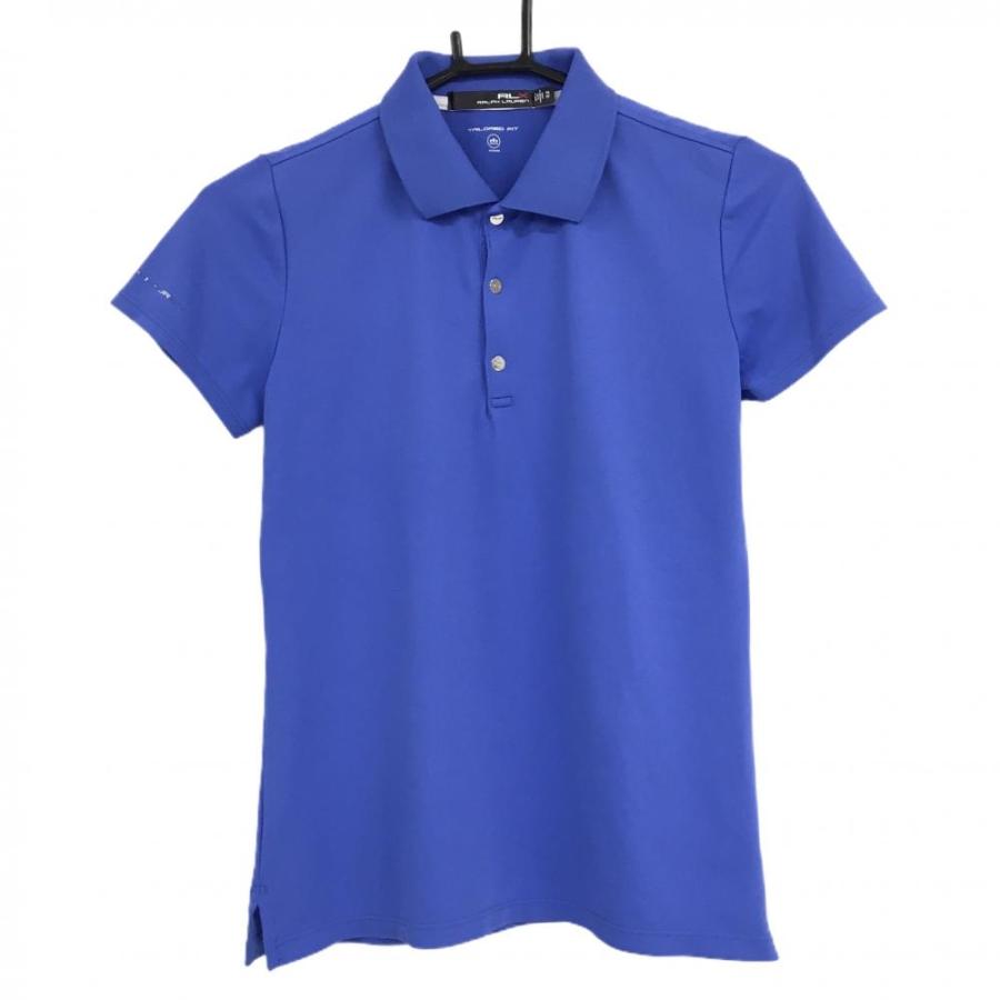 RLX RLXラルフローレン 半袖ポロシャツ ブルー 無地 スナップボタン
