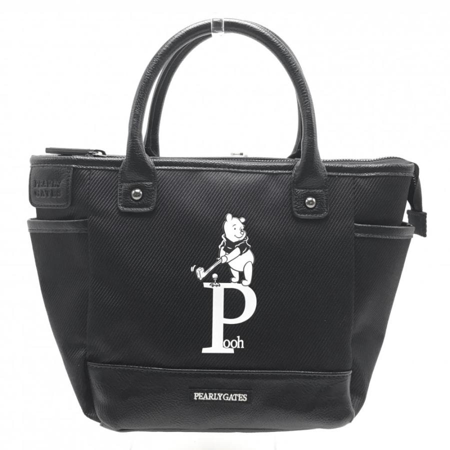 超美品】パーリーゲイツ×ディズニー カートバッグ 黒×白 プーさん