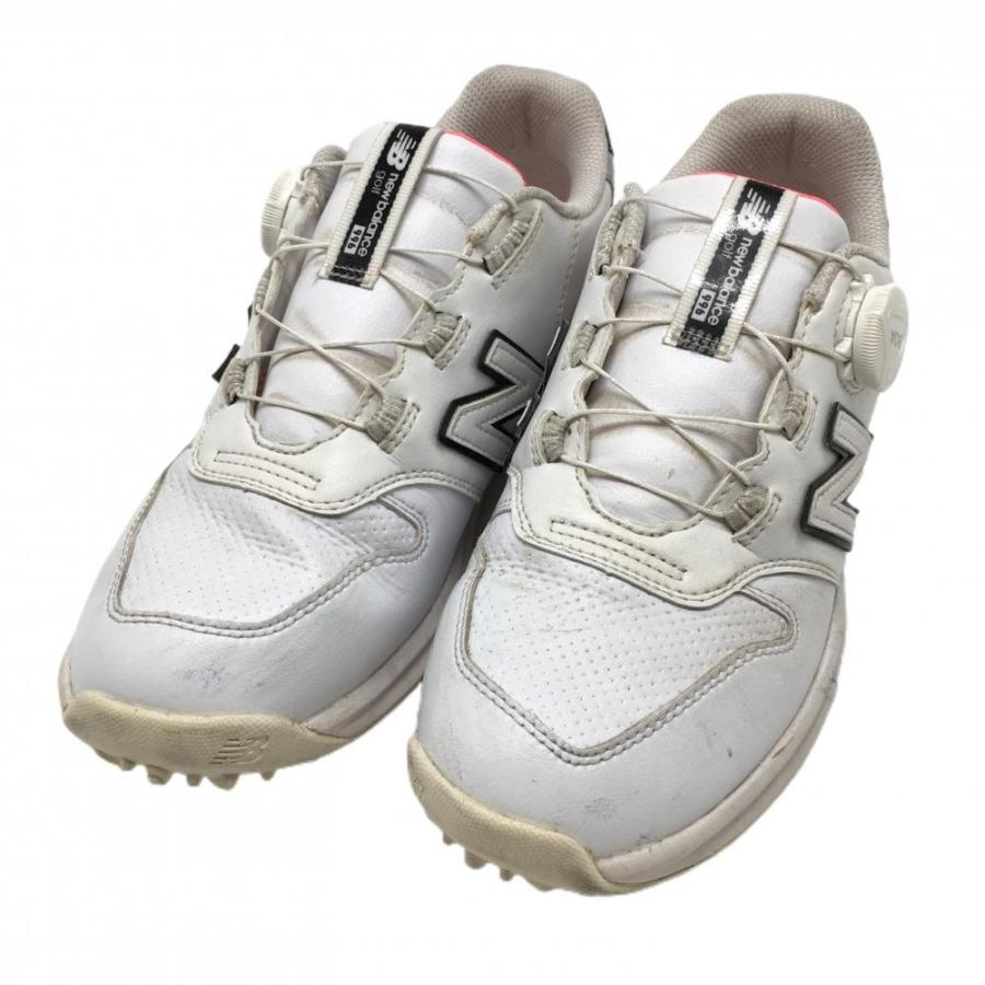 ニューバランスゴルフ ゴルフシューズ 白×ピンク WGBS996X BOA