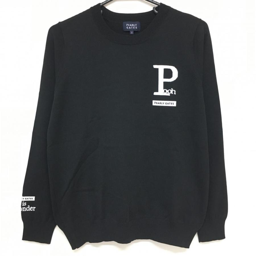 新品】パーリーゲイツ×Disney セーター 黒×白 プーさん ディズニー100