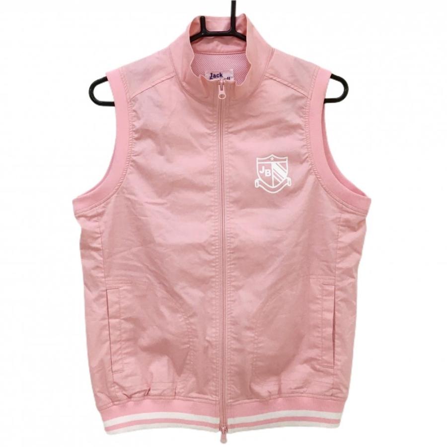 Jack Bunny!!（ジャックバニー） ジップベスト ピンク 裏地メッシュ