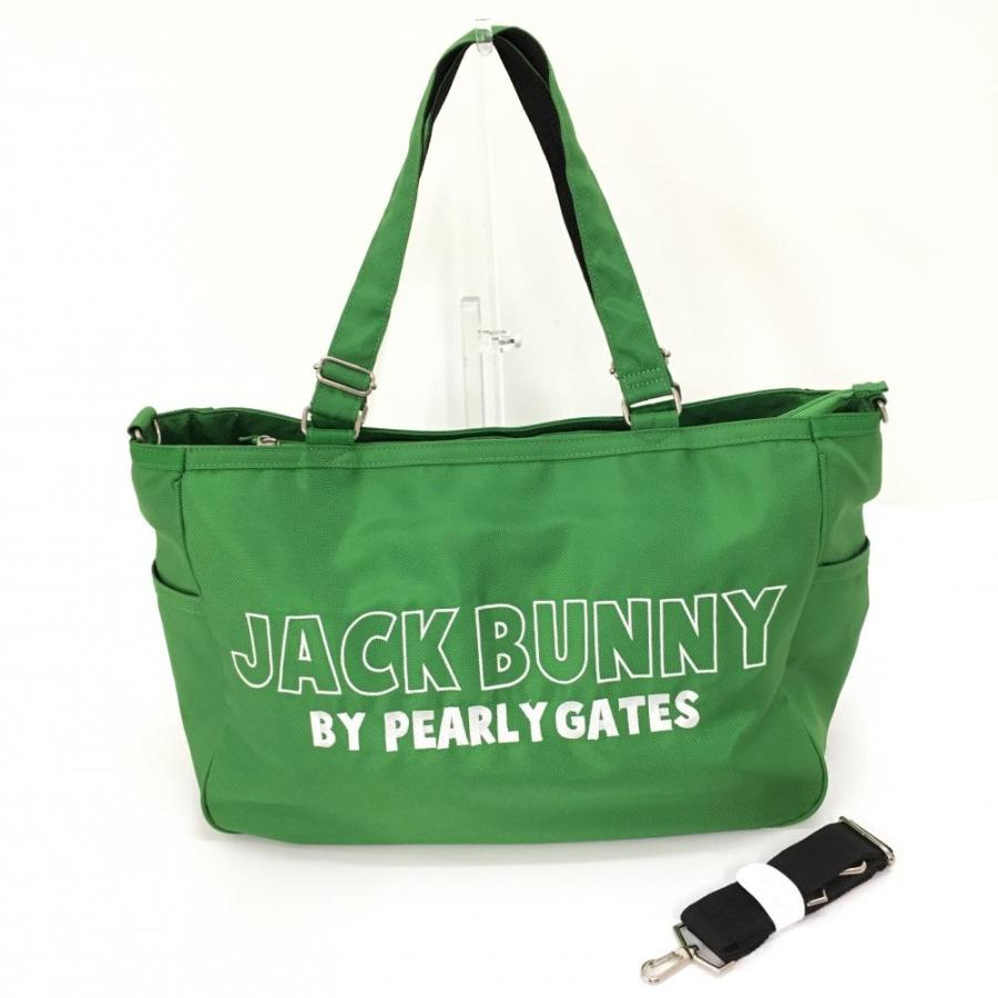 Jack Bunny!!（ジャックバニー） 2WAYビッグトートバッグ グリーン×白
