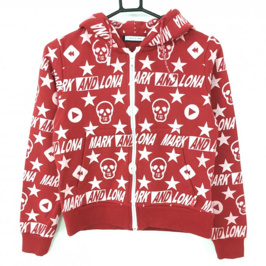 MARK&LONA（マークアンドロナ） スウェットジップパーカー レッド