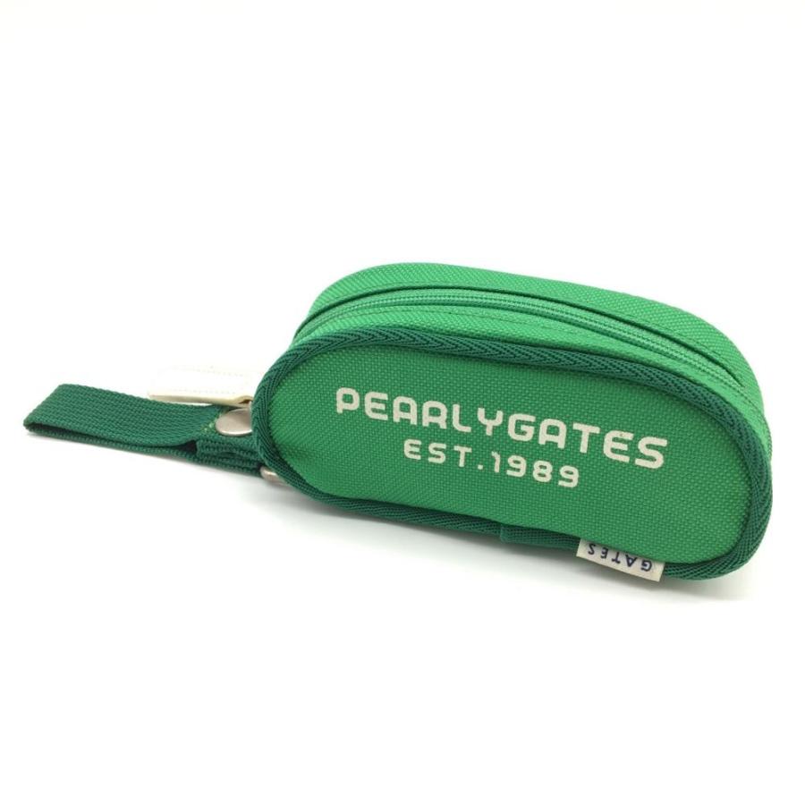 PEARLY GATES（パーリーゲイツ） ボールケース グリーン×白 シンプル