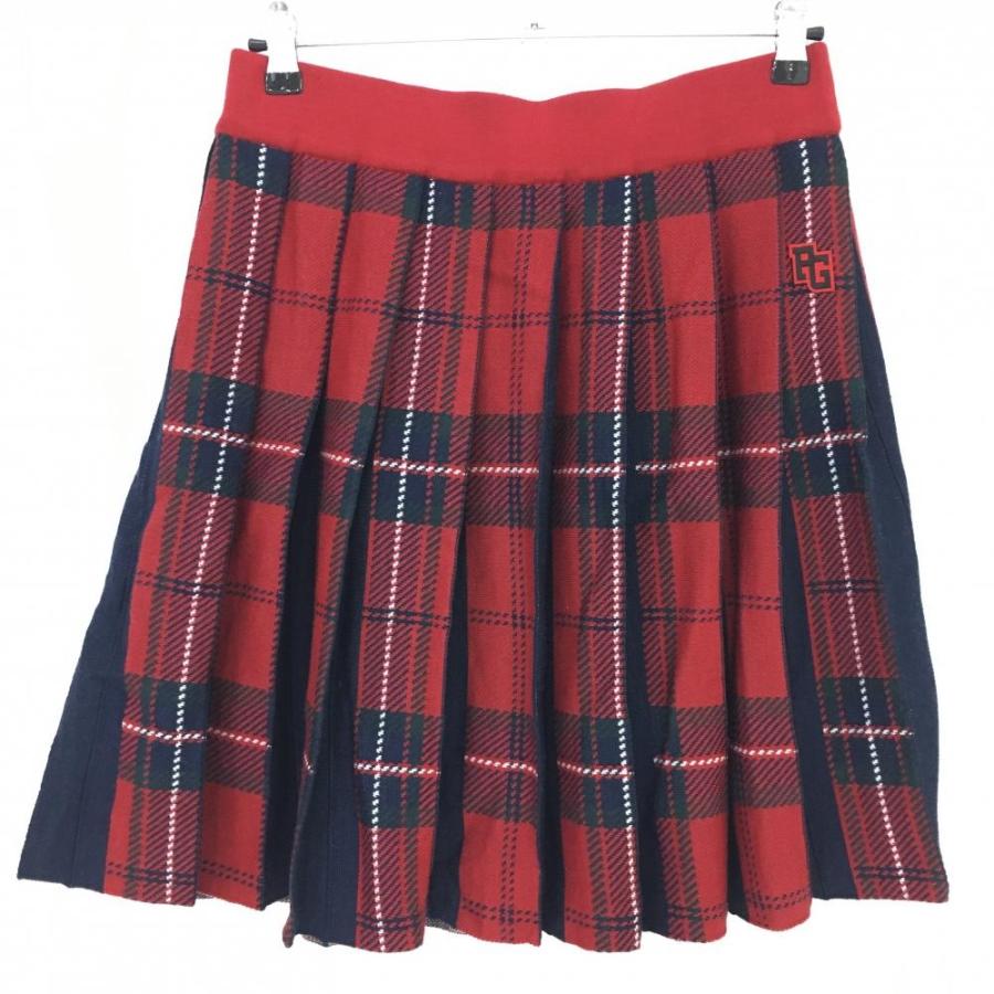 PEARLY GATES（パーリーゲイツ） ニットプリーツスカート レッド