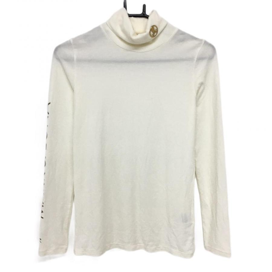 MARK&LONA（マークアンドロナ） 長袖ハイネックシャツ アイボリー 表微