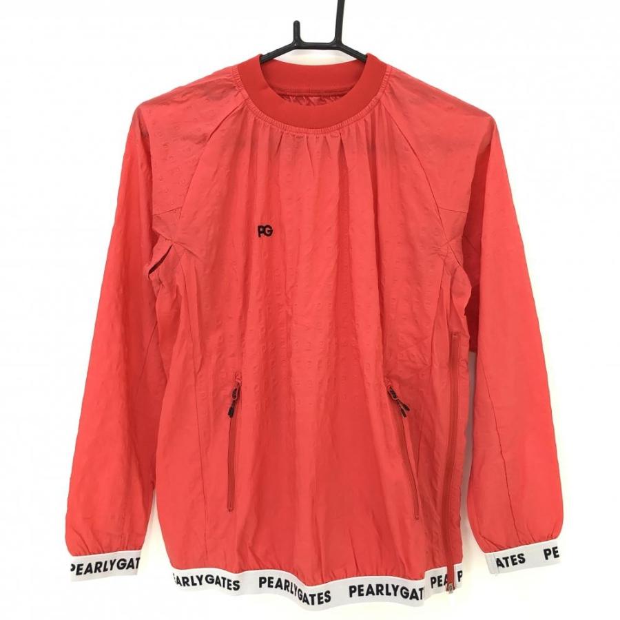 PEARLY GATES（パーリーゲイツ） ナイロンスニード レッド 凹凸ロゴ