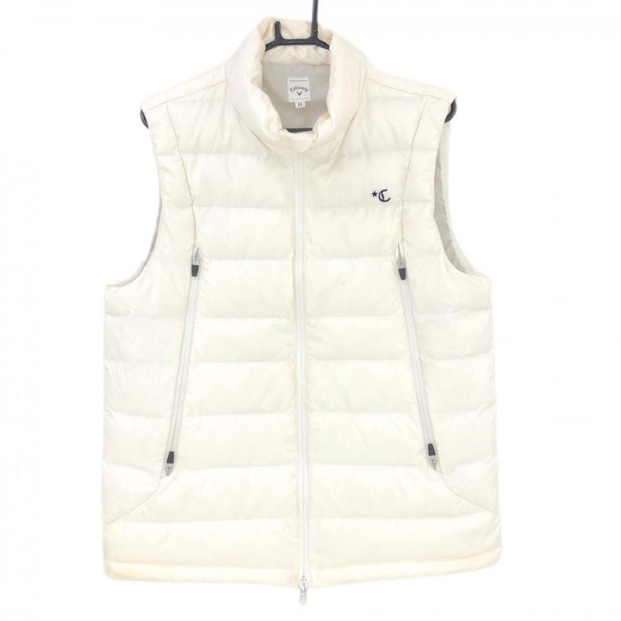 Callaway（キャロウェイ） ダウンベスト 白 メンズ LL ゴルフウェア