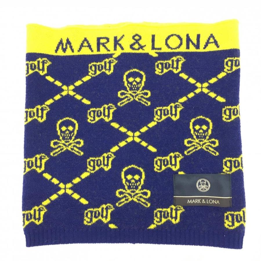 MARK&LONA（マークアンドロナ） ニットネックウォーマー ネイビー