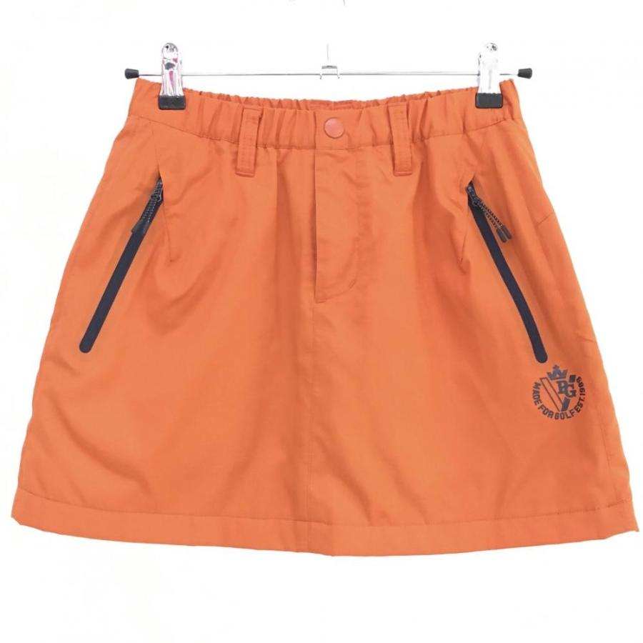 PEARLY GATES極暖ダウン素材 オレンジ キルティングスカート00