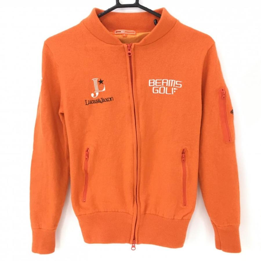 BEAMS（ビームス） ビームスゴルフ ニットジャケット オレンジ 蓄熱
