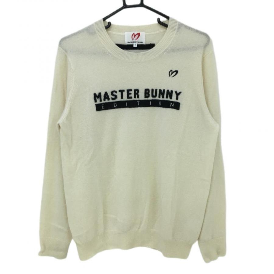 美品】マスターバニー セーター 白 フロントロゴ カシミヤ100％ ニット