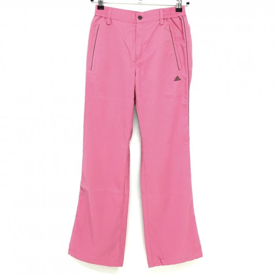 adidas（アディダス） パンツ ピンク×ブラウン サイドライン 蓄熱裏地