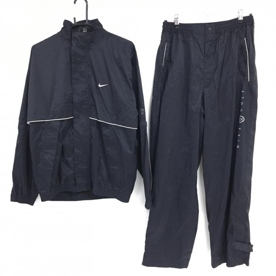 新品】ナイキ レインウェア上下セット（2WAYジャケット×パンツ）黒 袖