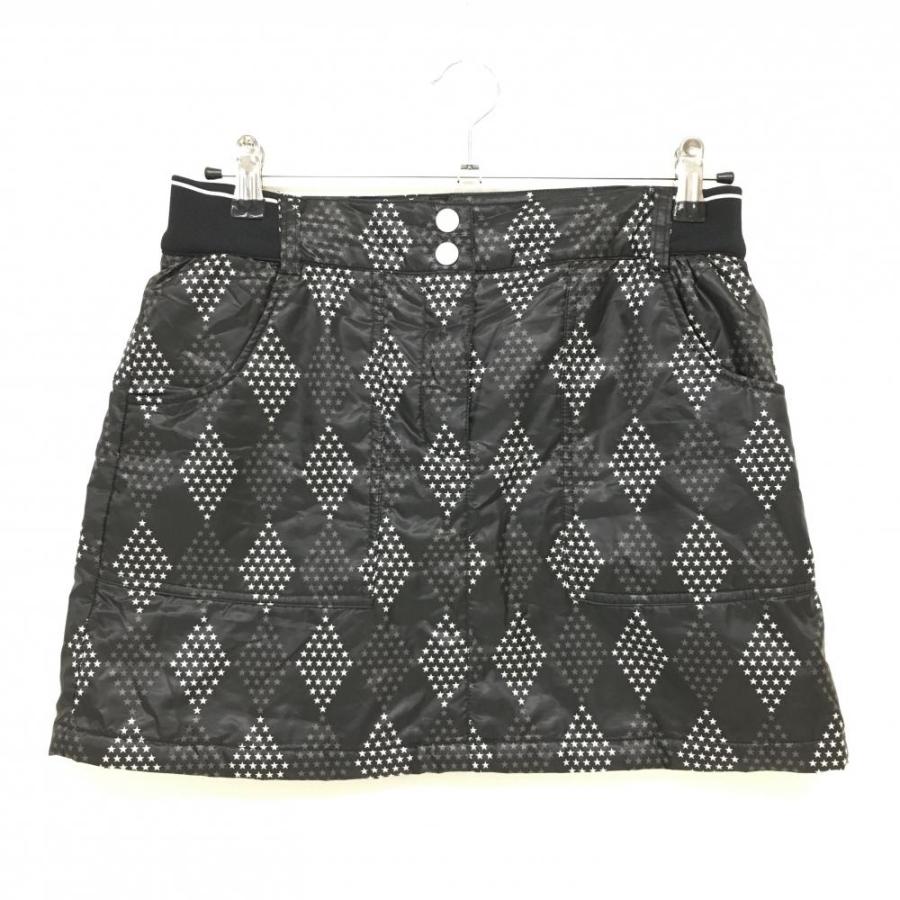 Callaway（キャロウェイ） 中綿スカート 黒×白 星 ダイヤ柄 スター