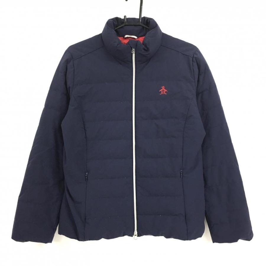 Munsingwear（マンシングウェア） ダウンジャケット ネイビー ロゴ