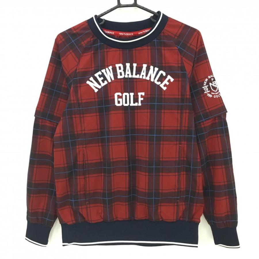 New Balance（ニューバランス） 2WAYスニード レッド×黒 チェック 裏