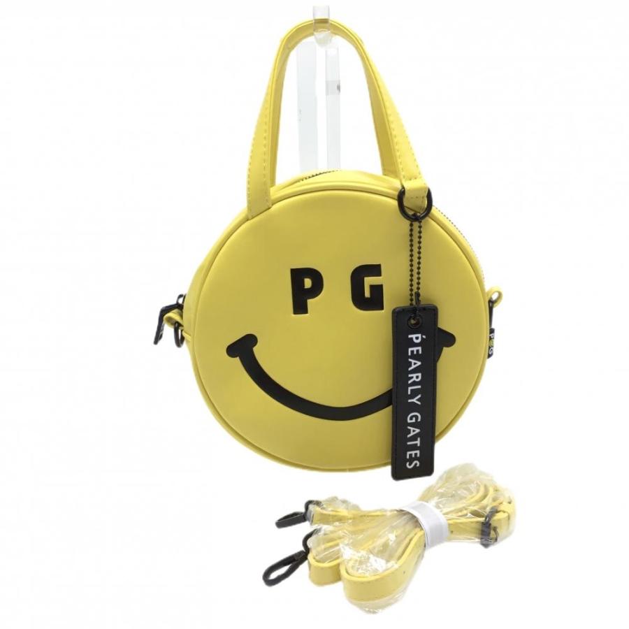 PEARLY GATES（パーリーゲイツ） カートバッグ イエロー×黒 ニコちゃん