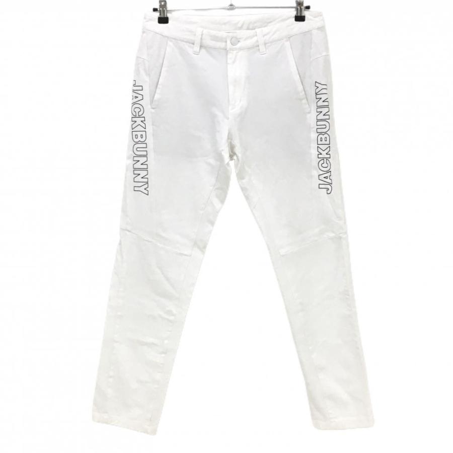 Jack Bunny!!（ジャックバニー） パンツ 白 サイドロゴ ストレッチ