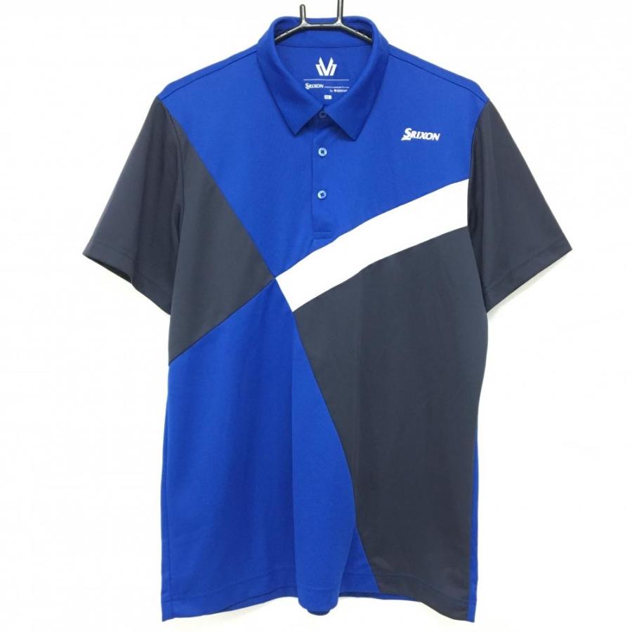 SRIXON 【超美品】スリクソンbyデサント 半袖ポロシャツ ブルー