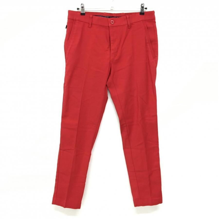 23区GOLF 23区ゴルフ パンツ レッド シンプル バックロゴ メンズ 90