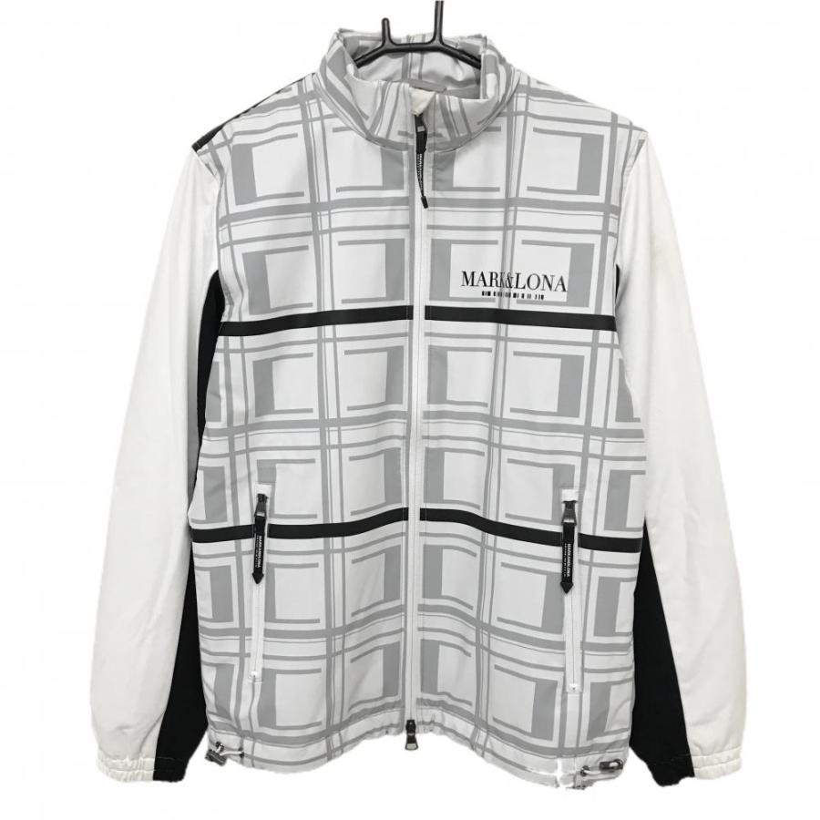 MARK&LONA（マークアンドロナ） 中綿異素材ジャケット 白×グレー×黒
