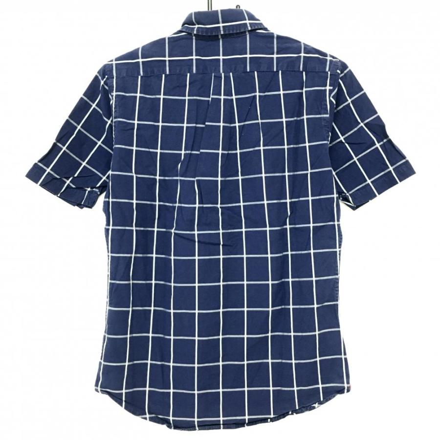 Psycho Bunny（サイコバニー） 半袖シャツ ネイビー×白 チェック