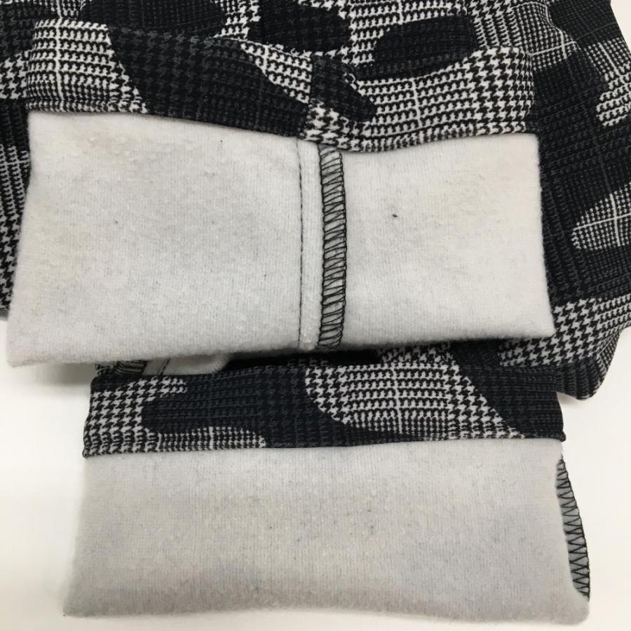 パーリーゲイツ ストレッチパンツ 黒×白 グレンチェック 迷彩 30周年