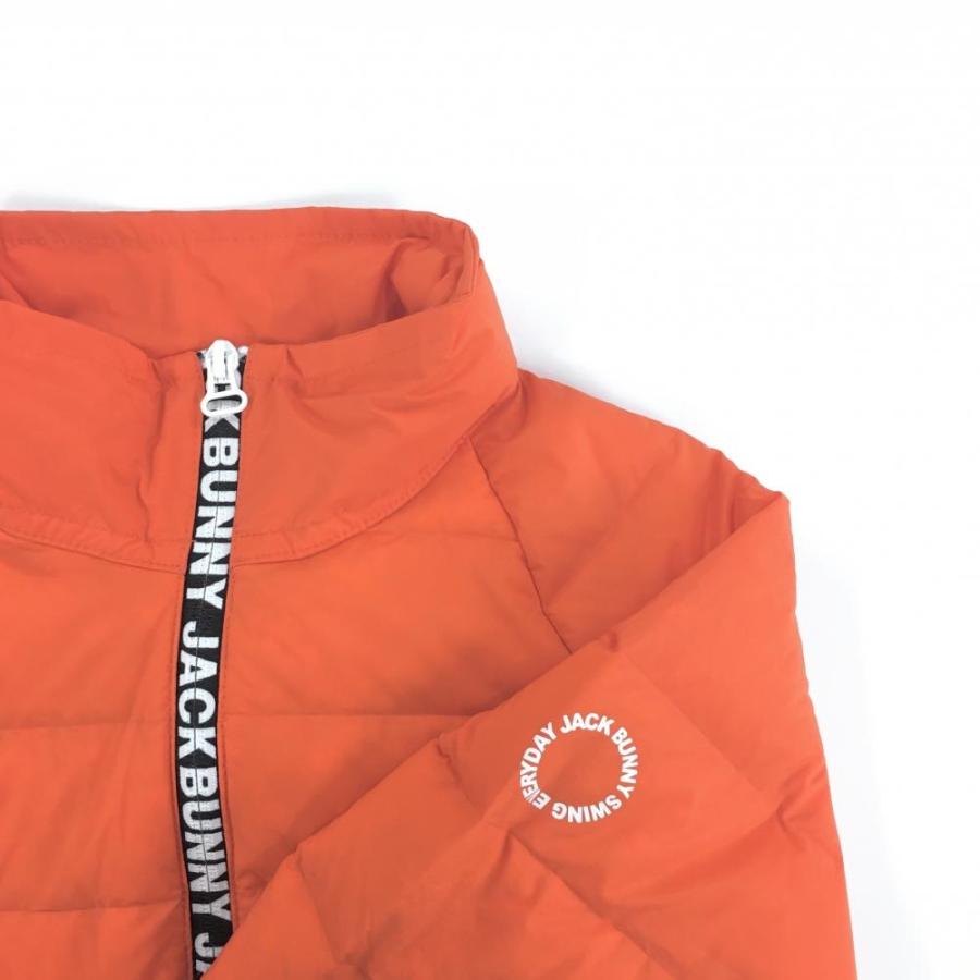 超美品】ジャックバニー ダウンジャケット オレンジ×黒 ジップロゴ