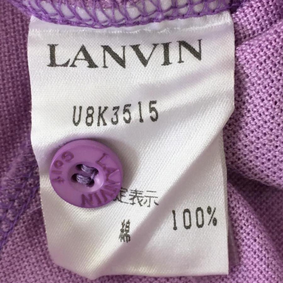 LANVIN（ランバン） ランバンゴルフ 半袖ポロシャツ パープル シンプル