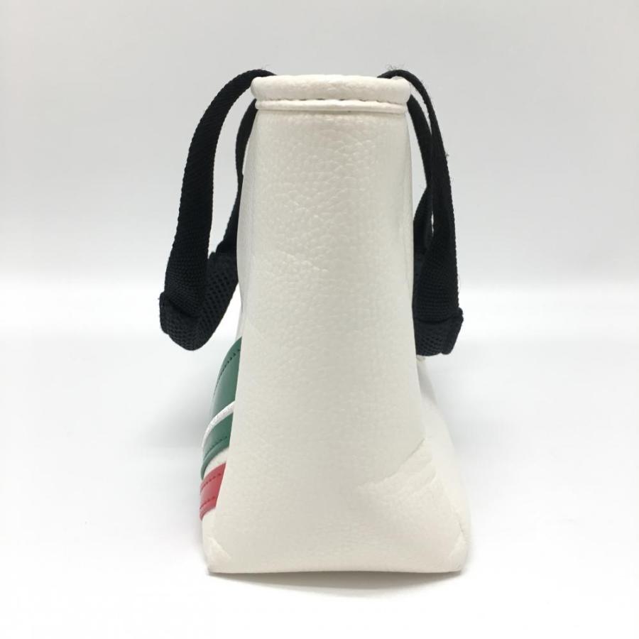 美品】タイトリスト カートバッグ 白×グリーン 内側ポケット ゴルフ