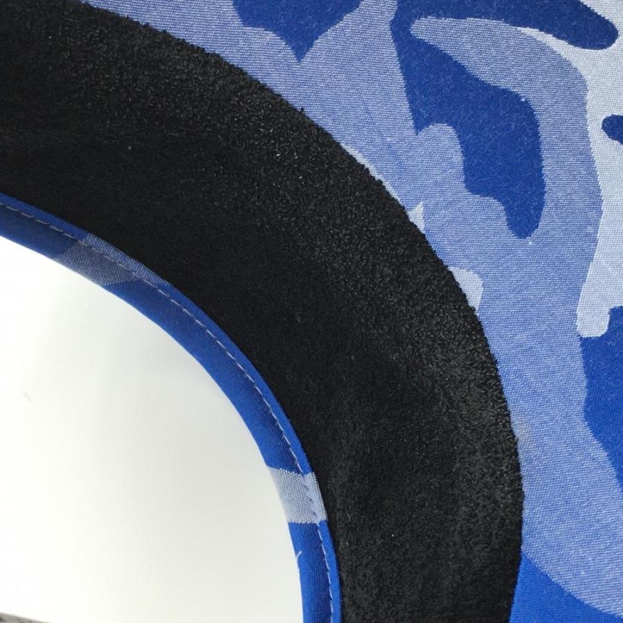 MARK&LONA（マークアンドロナ） サンバイザー ブルー×白 迷彩 カモフラ