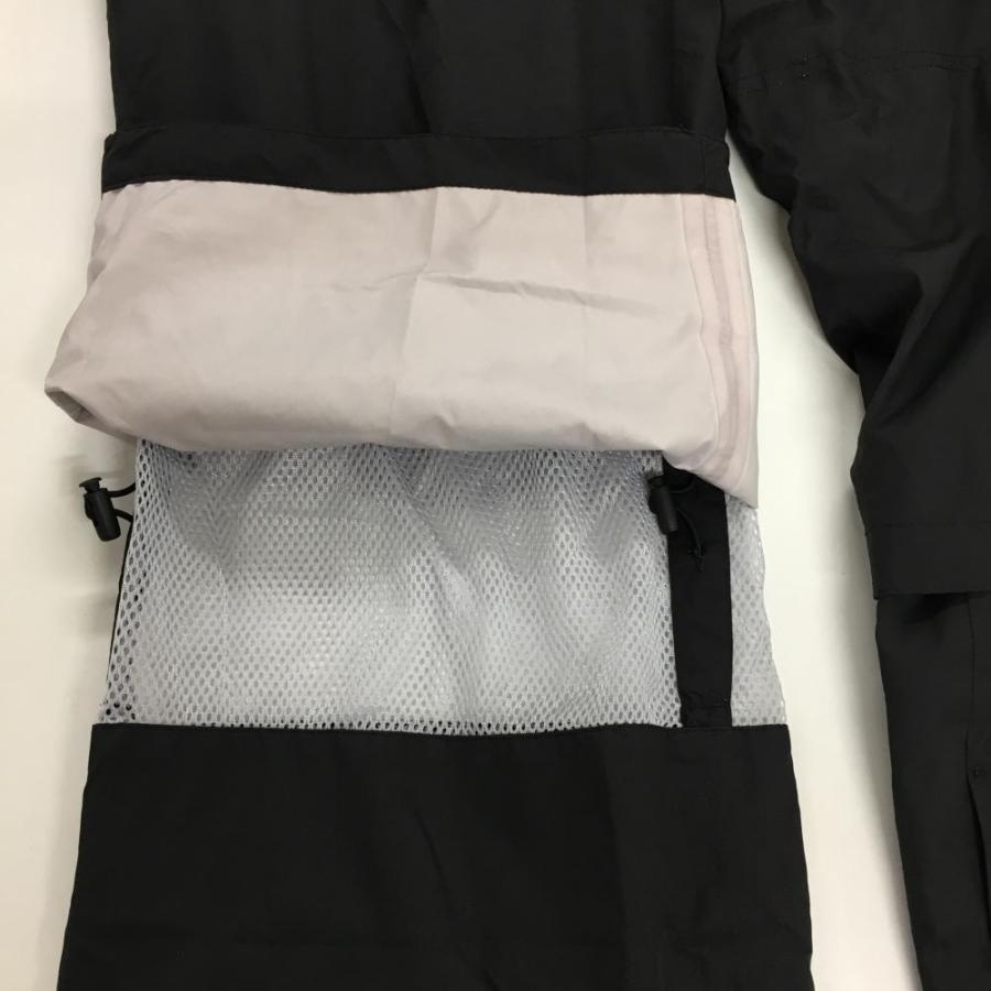 スリクソン レインウェア 上下セット(2WAYジャケット×パンツ) 黒×白 袖