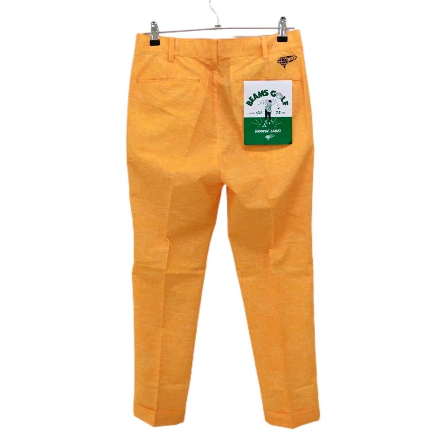 新品】ビームスゴルフ パンツ オレンジ メッシュ調 COOL ストレッチ