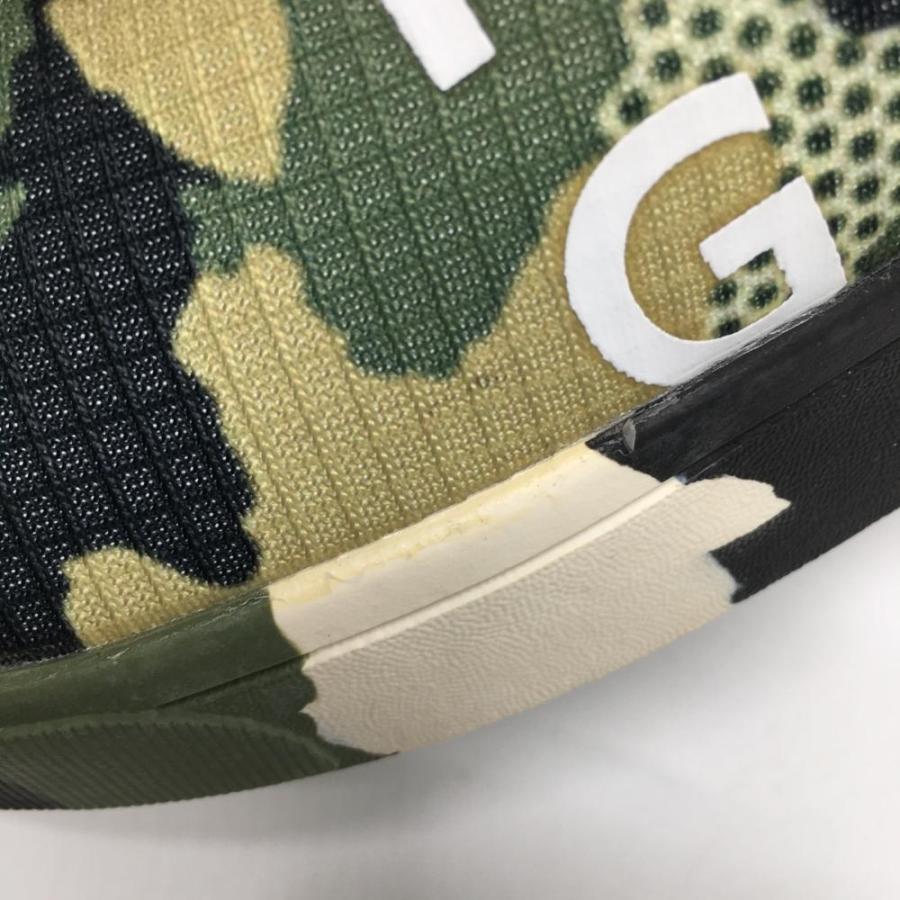 超美品】パーリーゲイツ ゴルフシューズ カーキ×ベージュ カモフラ柄