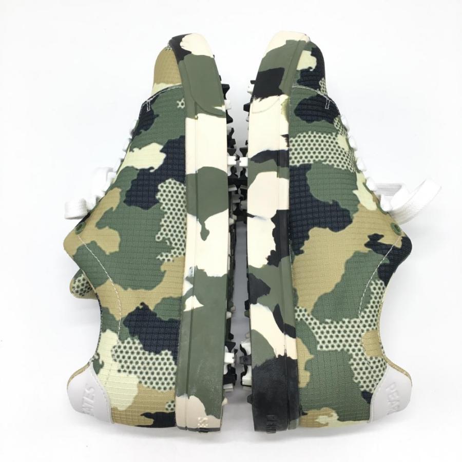 超美品】パーリーゲイツ ゴルフシューズ カーキ×ベージュ カモフラ柄