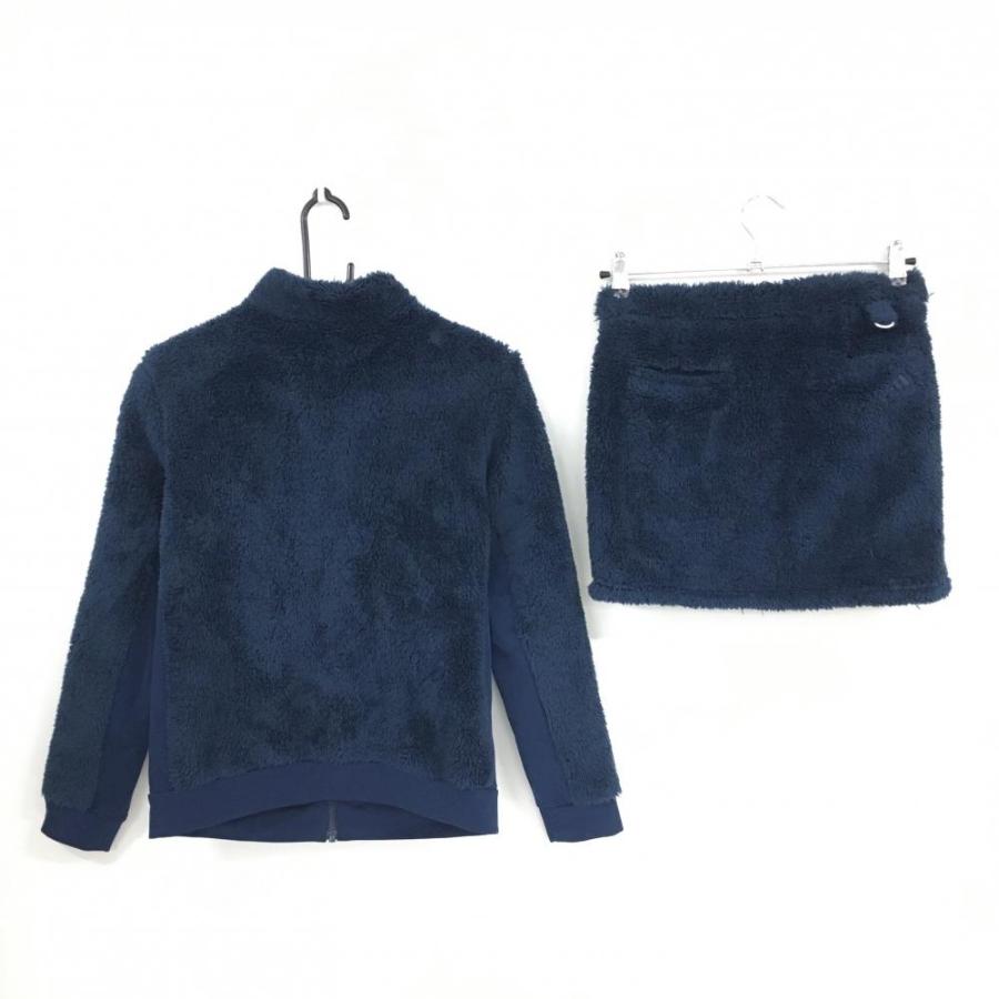 美品】アディダス 上下セットアップ(ジャケット×スカート) ネイビー×白