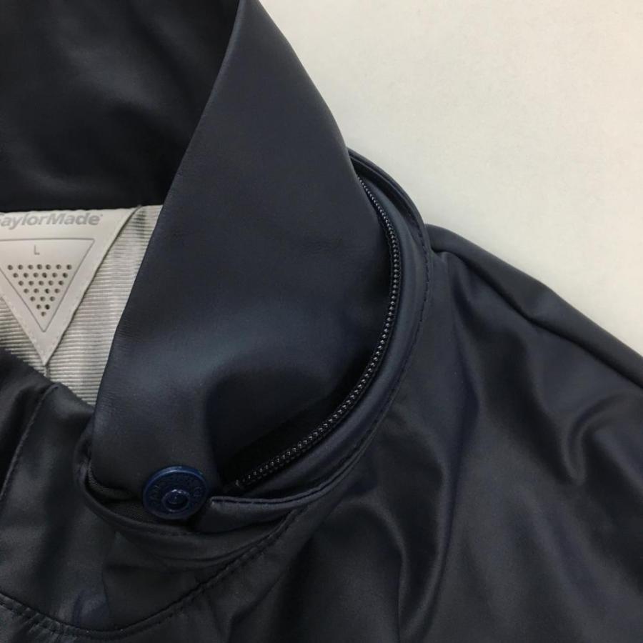 テーラーメイド ジャケットブルゾン ネイビー 肩ロゴ 蓄熱裏地