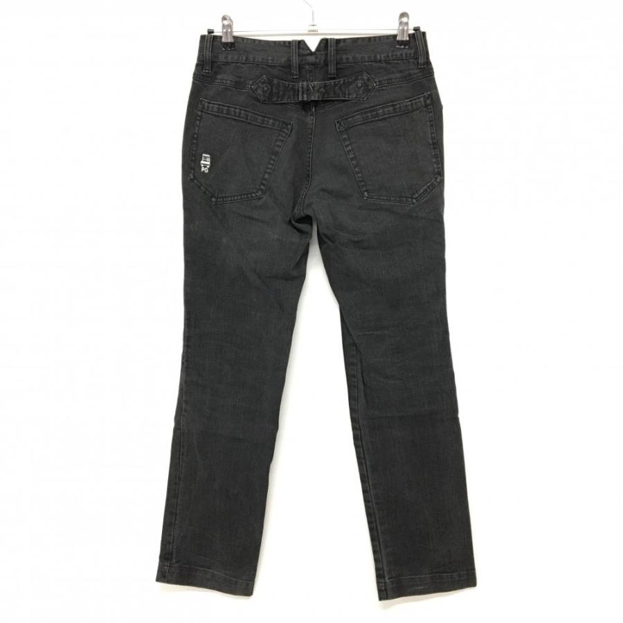 パーリーゲイツ パンツ 黒 デニム メンズ 3(S) ゴルフウェア PEARLY