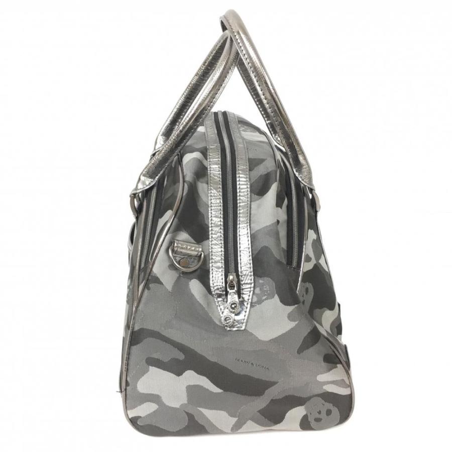 MARK&LONA（マークアンドロナ） 2WAYビッグボストンバッグ グレー×黒