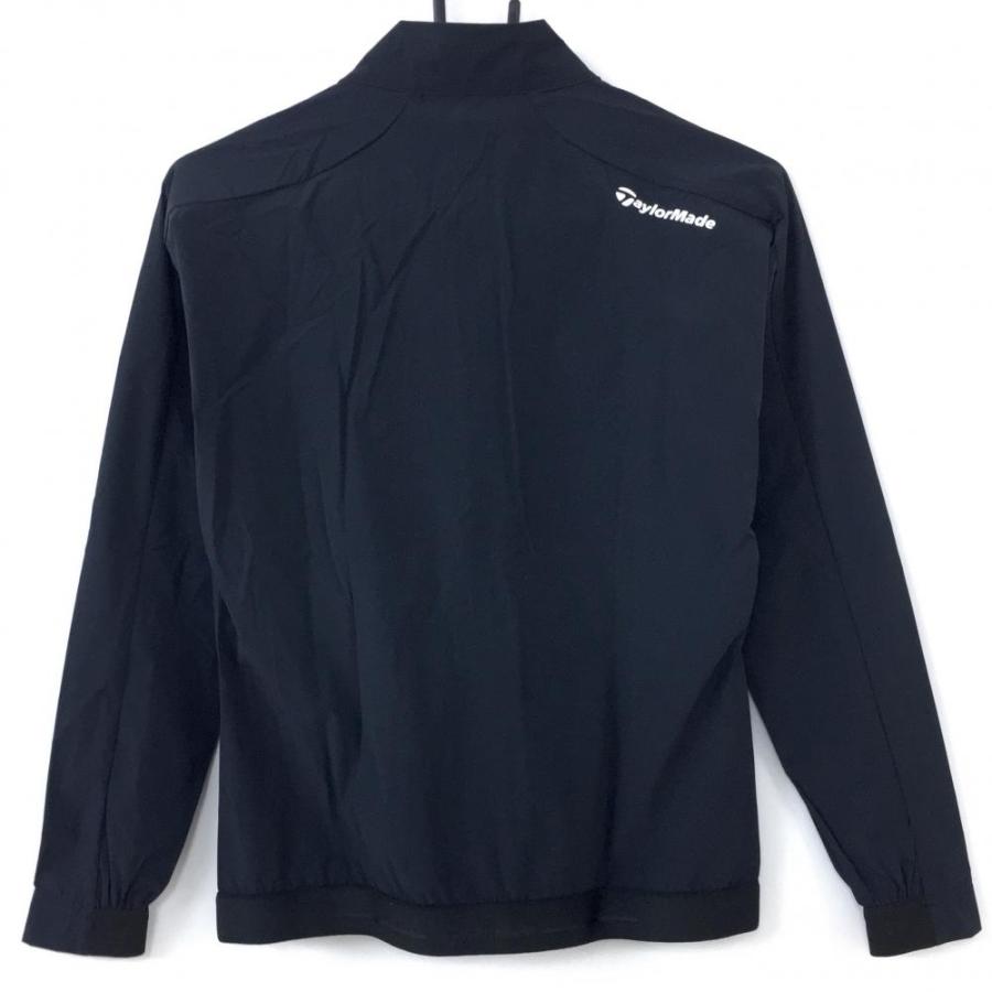 TaylorMade（テーラーメイド） ジャケットブルゾン 黒×白 肩ラインロゴ