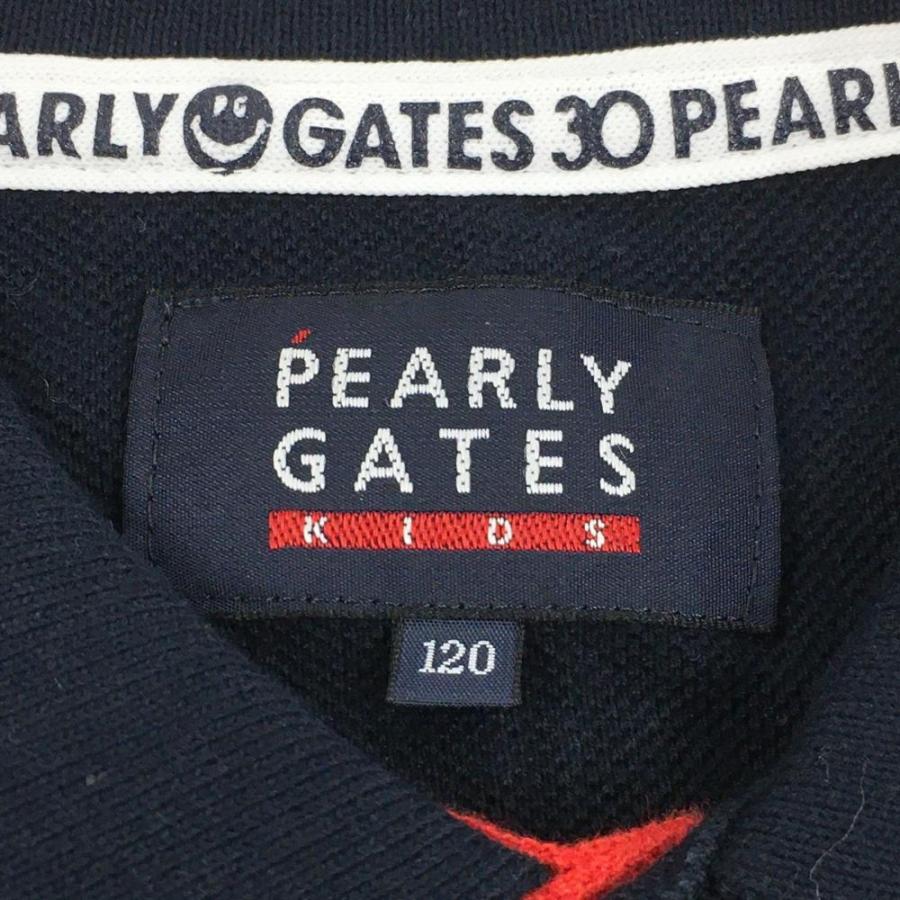 PEARLY GATES（パーリーゲイツ） 半袖ポロシャツ ネイビー×白 30周年