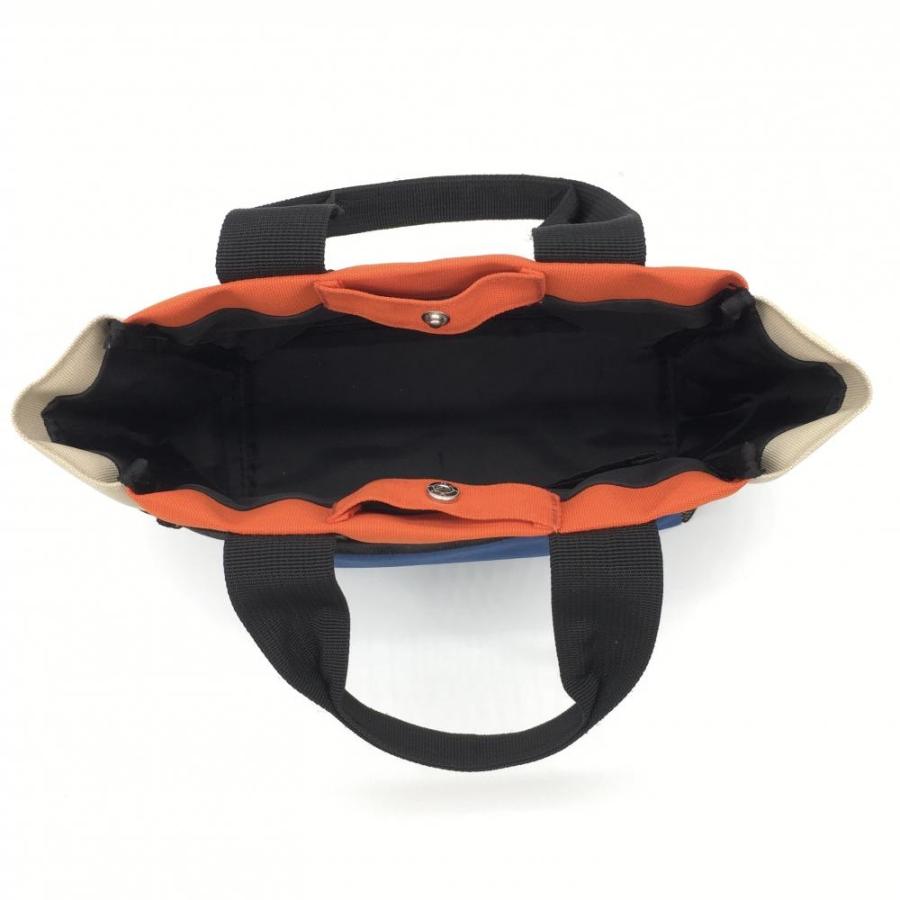 超美品】ラフアンドスウェル カートバッグ ネイビー×オレンジ メッシュ