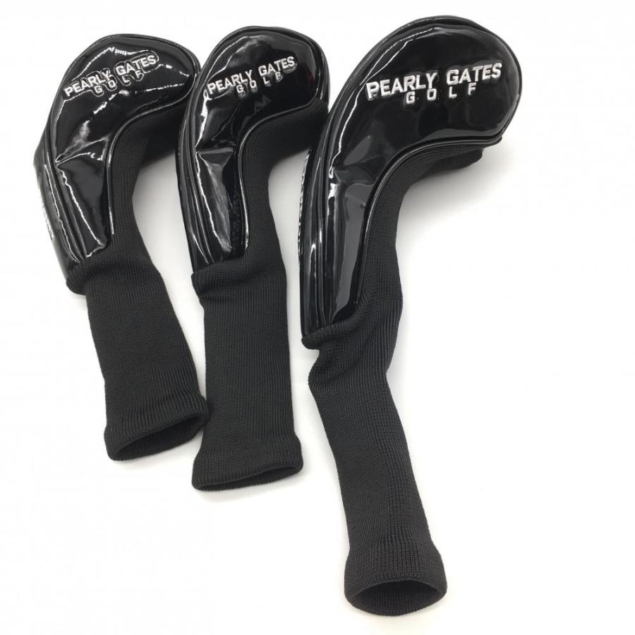 美品】マスターバニー ヘッドカバー 3点セット黒×レッド DR FW UT