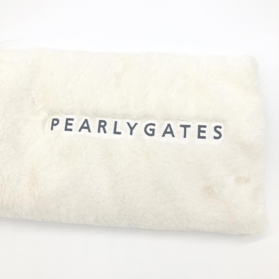 PEARLY GATES（パーリーゲイツ） レッグウォーマー 白 ファー リブ