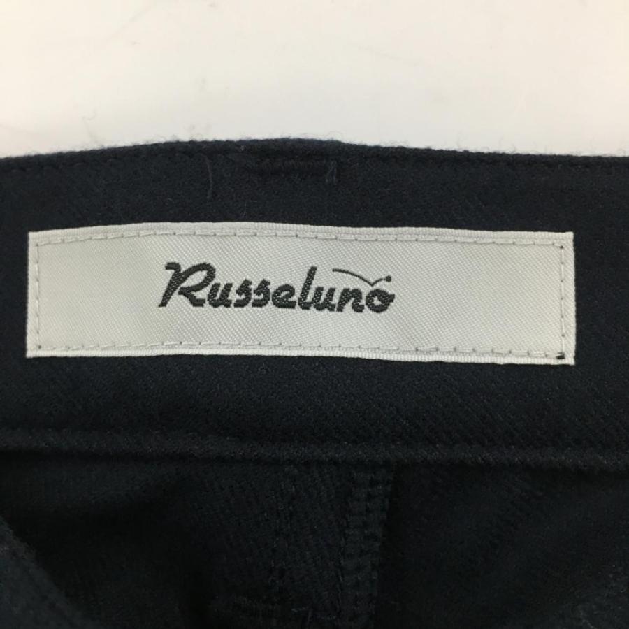 Russeluno（ラッセルノ） パンツ ネイビー×白 ルチャマスク 表微起毛